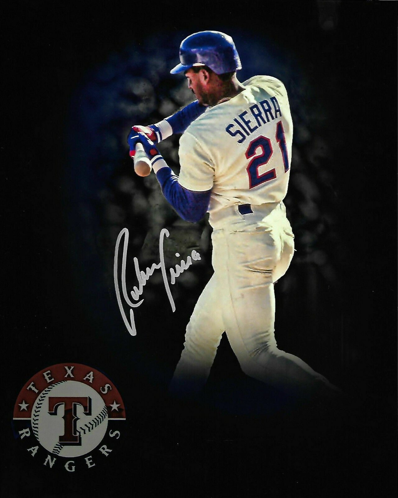 Ruben Sierra Autographed Signed 8x10 Photo Poster painting ( Rangers ) REPRINT