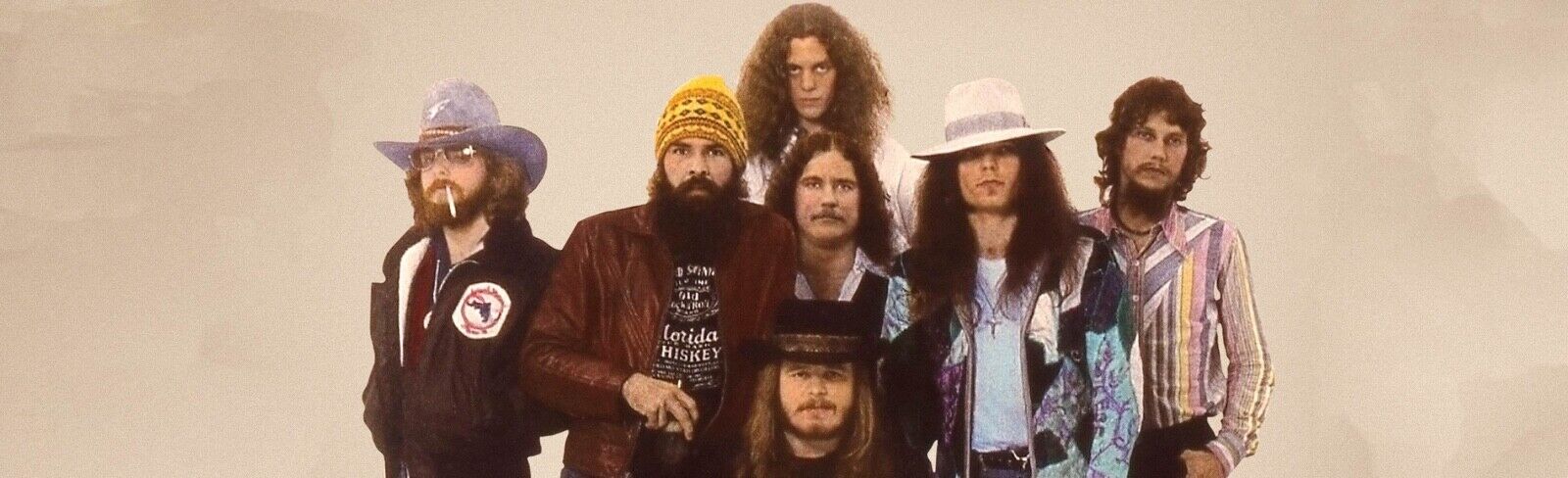 early LYNYRD SKYNYRD 5x15” panoramic Photo Poster painting!!! RONNIE VAN ZANT