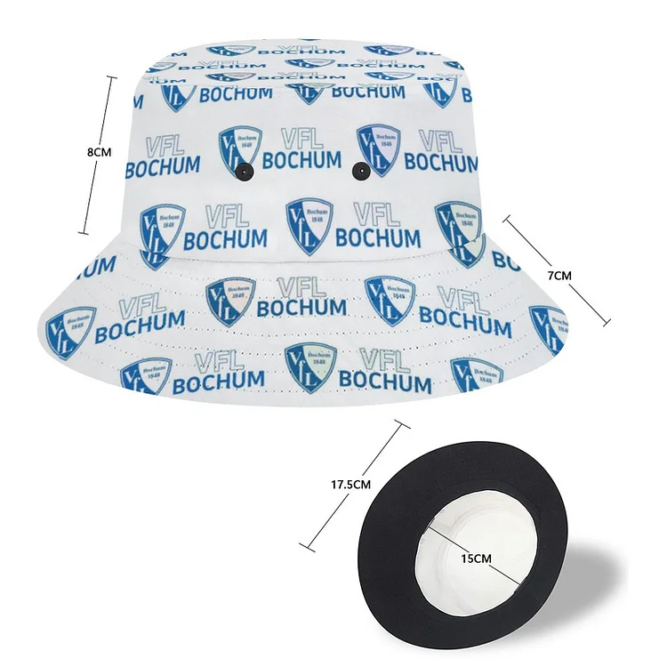 VfL Bochum Karomuster Sommer Sonnenhut Reversible Bucket Hat