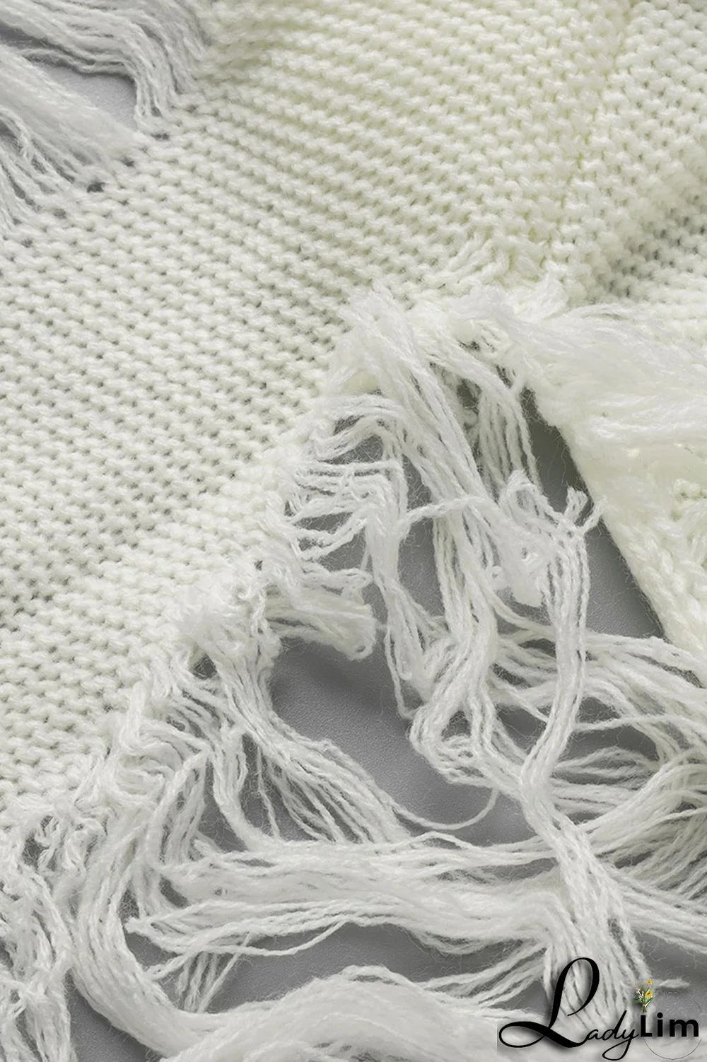 Black Fashion Casual Solid Tassel Patchwork Cardigan Outerwear