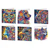 6pcs Diamond Painting Mandala Flowers and Animals Greeting Card Kits with Envelopes for Family Friend Gifts
