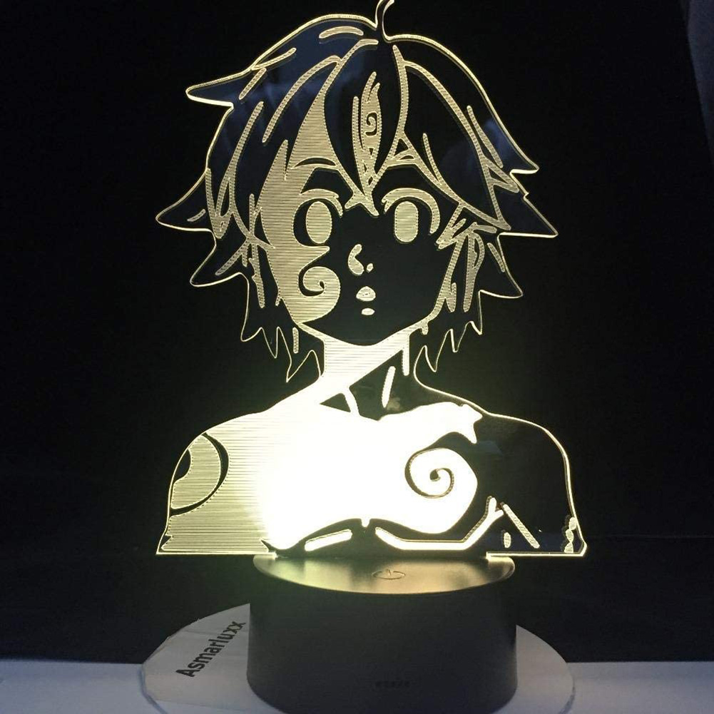 

Anime LED USB Colorful Touch Senor Acrylic-3D Night Light, 501 Original