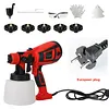 1400ml 220V Paint Sprayer 3 Mode&5 Barss Nozzles Auto Furniture Wall Sprayer Kit