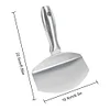 Stainless Steel Bucket Scoop Mud Scoop Arc-shape Shovel Putty Knife Scraper
