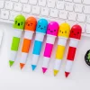 20PCS Creative Ball-pens Funny Pills Shape Extendable Cartoon Pens Portable Kids Student Office Colorful Stationery Gift