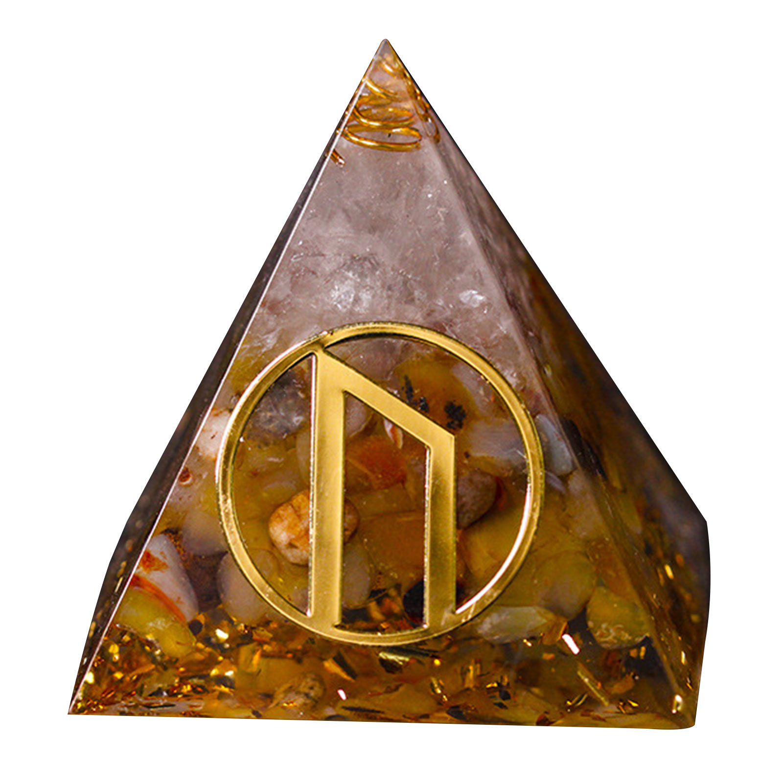 

6cm Natural Orgonite Pyramid Chakra - Right, 501 Original