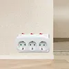 3 Horizontal Socket Power Adapter Power Converter Socket for Living Room Bedroom