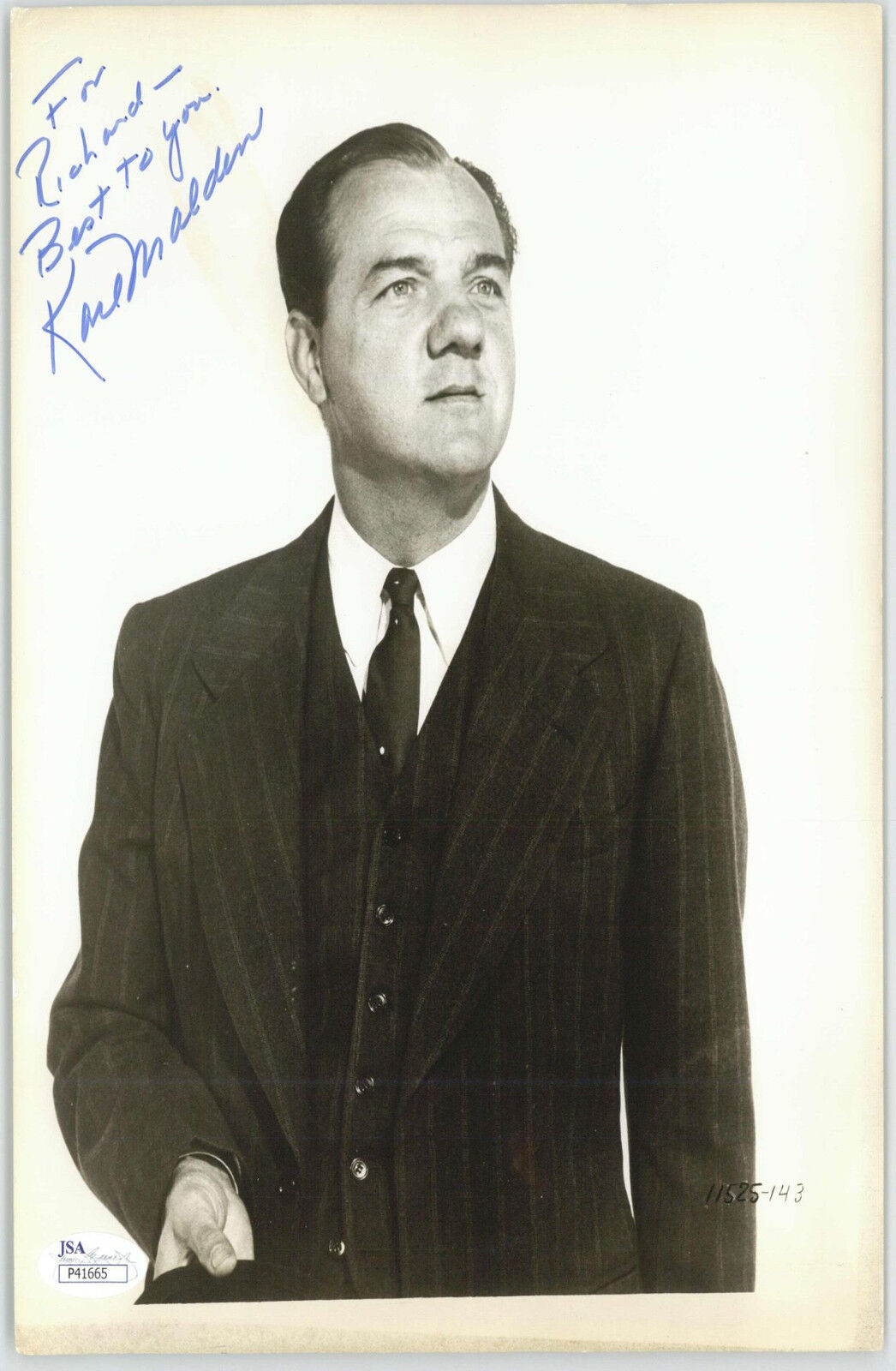 KARL MALDEN ACTOR, (DECEASED) OSCAR WINNER SIGNED 8X10 JSA COA #P41665