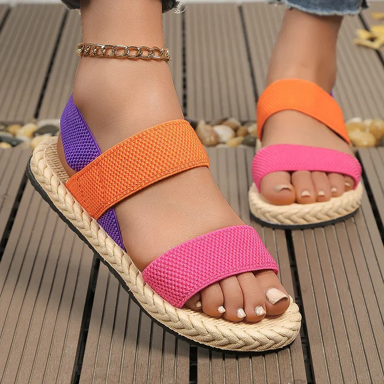 Women's Multicolor Flat Sandals for Spring and Summer Collection Radinnoo.com