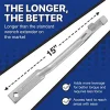 Wrench Extender Tool Bar, Extra Long 15 Inch Wrench Extension Bar with 1/2 Inch Square Hole for Maximum Leverage, Solid Steel Tool for Mechanics and DIY Enthusiasts
