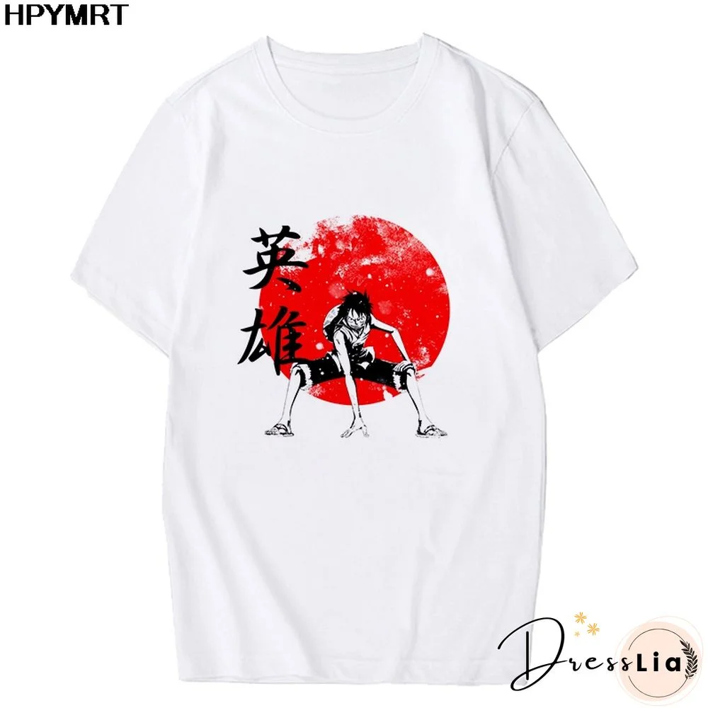 Anime Tshirt Women T Shirt One Piece Zoro Japanese Harajuku T-shirt Hipster Tees Harajuku Streewear Fashion Tops Female Clothing