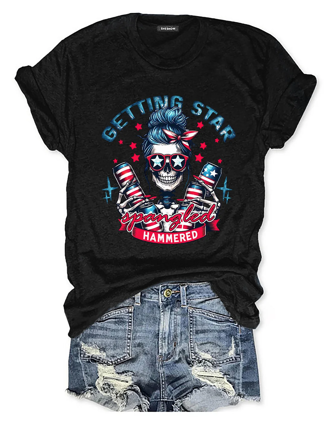 Getting Star Spangled Hammered T-shirt