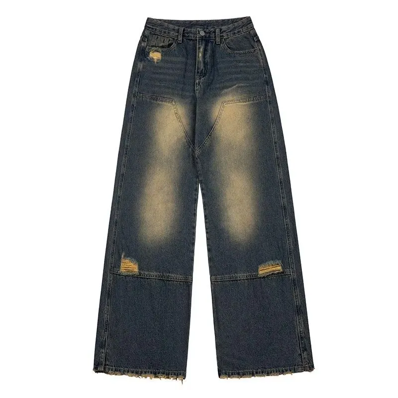 CESTNOUS Asymmetrical Frayed Distressed Jeans main image 0