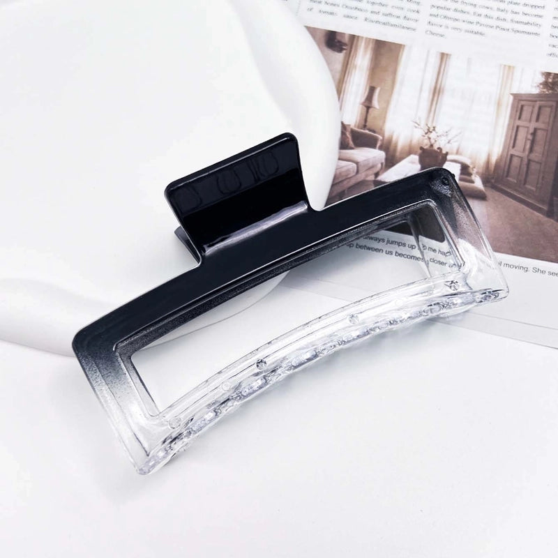 Women’s Basic Minimalist Geometric Square Plastic Hair Claws