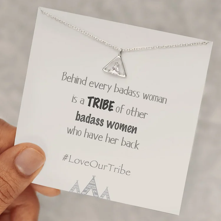 S925 Sterling Silver Tribe of Badass Women Tribe Necklace