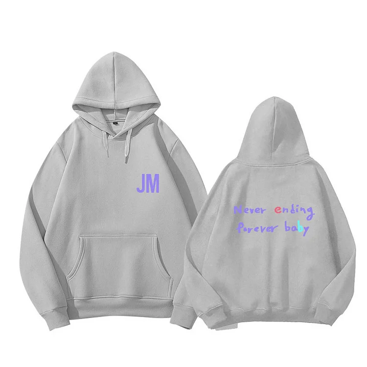 Jimin grey hoodie on sale