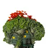 Tree House Flower Pot Bonsai Pot Decorative Resin Multi-Function for Home Office