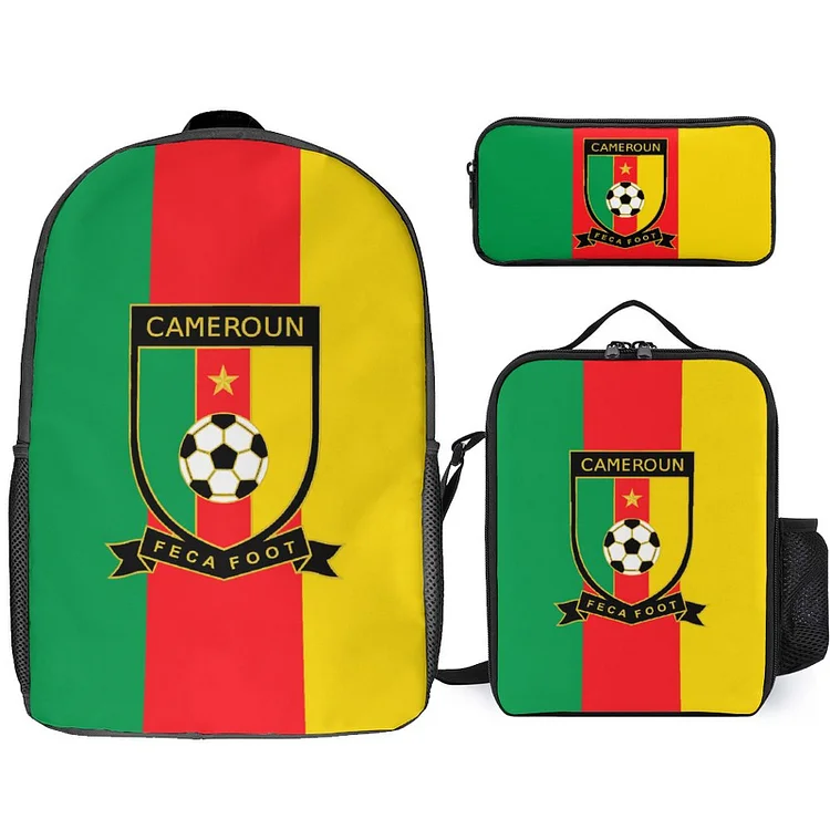 Kamerun Student Schulranzen Lunchbag Stifttasche Kombination