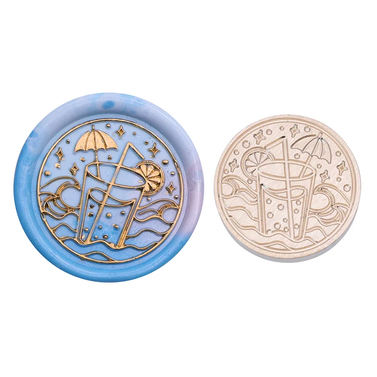 Diy Fire Lacquer Round Sealing Wax Stamp Head 25Mm gbfke