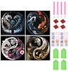 Combo Kit（4PCS)-Diamond Painting-DIY DIY Full Round Drill Animals (30*30CM)