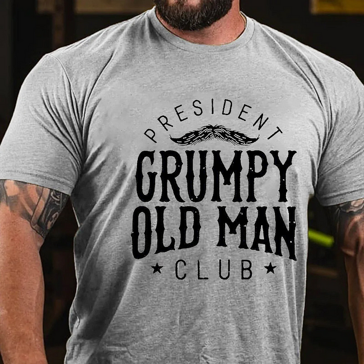 PRESIDENT GRUMPY OLD MAN CLUB T-shirt socialshop