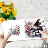 6Pcs Diamond Painting Musical Instrument Greeting Card with Envelopes for Beginner Adult Holiday Gifts