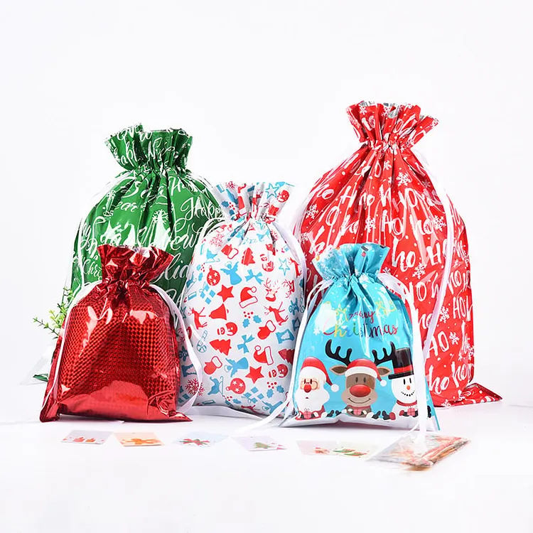 New Arrival 💥Christmas Drawstrings Gift Bags With Gift Card💥 