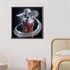 Elegant Lady-Partial Special Shaped Diamond Painting 40*40CM