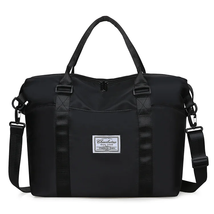 Fashion Unisex Duffel Bag Casual Zipper Overnight Shoulder Bag for Men and Women-Annaletters