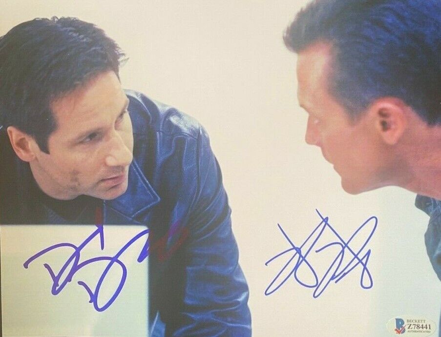 David Duchovny Robert Patrick signed autographed 8x10 Photo Poster painting X-Files Mulder COA