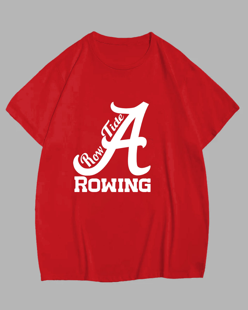 Big Men's "Row Tide Rowing" Print Short Sleeve T-shirt