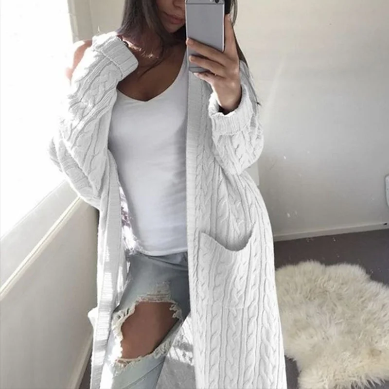Casual Loose Long Knitted Cardigan