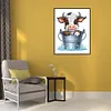 Bucket Cow-Paint By Numbers Acrylic Painting 40*50CM