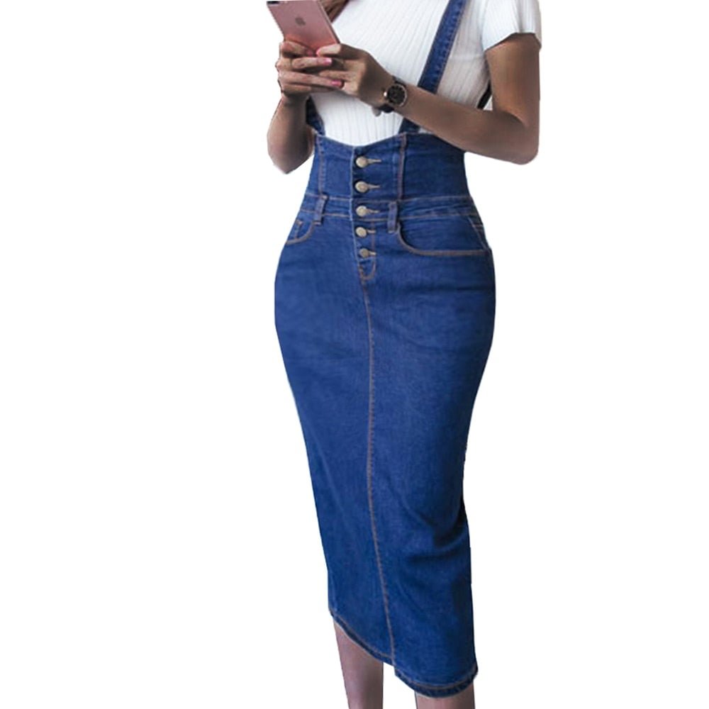 Denim Skirts Womens 2019 New Bodycon Saia Midi Plus Size S~3XL Jupe Femme Elastic Faldas Mujer Slim Ladies Jeans Pencil Skirt