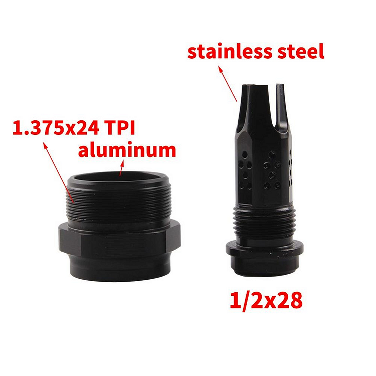 Fuel Filter 1/2x28 5/8x24 black muzzle devices flash mounts with 1