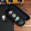 5 Slots Watch Travel Case Roll Soft Foam Pillows Fit Up To 61mm Face Size Watch