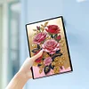 (US Local)Special Shaped Rose 50 Pages Diamond Painting Notebook for Adults Beginners