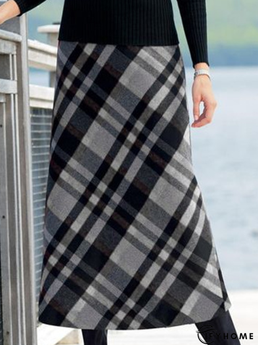 Casual Woolen Loose Skirt | IFYHOME