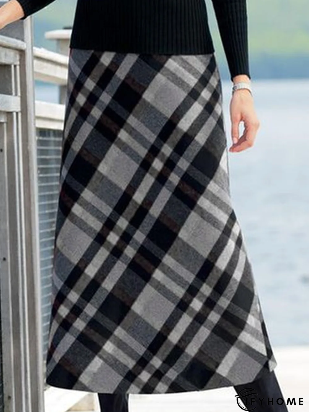 Casual Woolen Loose Skirt | IFYHOME