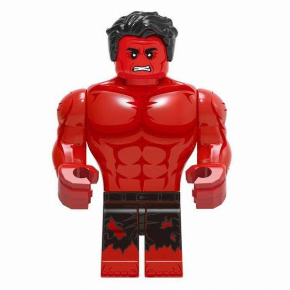 Red Hulk (Brave New World) Custom Marvel Superhero Minifigure Minifigure Bricks monstertoys