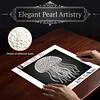 DIY Pearl Painting Jellyfish for Home Wall Decor(25x25cm)