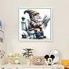Gnome Going To Toilet-11CT Stamped Cross Stitch 45*45cm/17.72*17.72in tapestrymarket