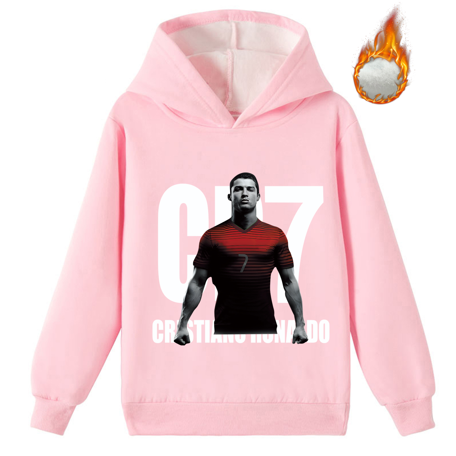 Mayoulove Cristiano Ronaldo Hoodie for Kids - Cozy Fleece Sweatshirt for Boys  Girls, Trendy Sportswear, Must-Have-Mayoulove