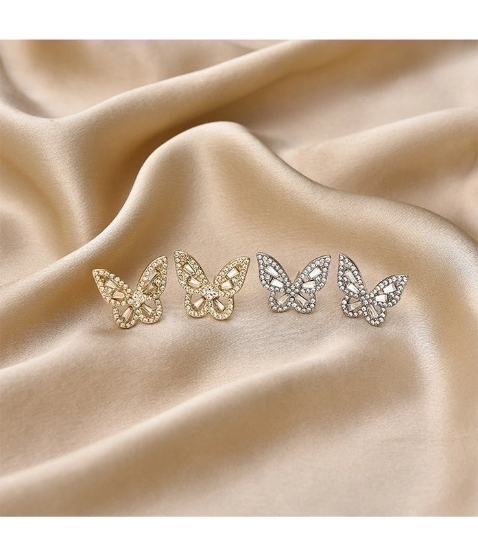 1 Pair Fashion Heart Shape Flower Bow Knot Inlay Copper Alloy Artificial Pearls Zircon Earrings