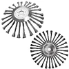 10inch Wire Brush Trimmer Head Universal Derusting Weeding Wheel w/ Adapter Kit