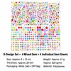 828pcs DIY Self-Adhesive Gem & Rhinestone Stickers Sparkling Jewel Stickers for Crafts & Decorations