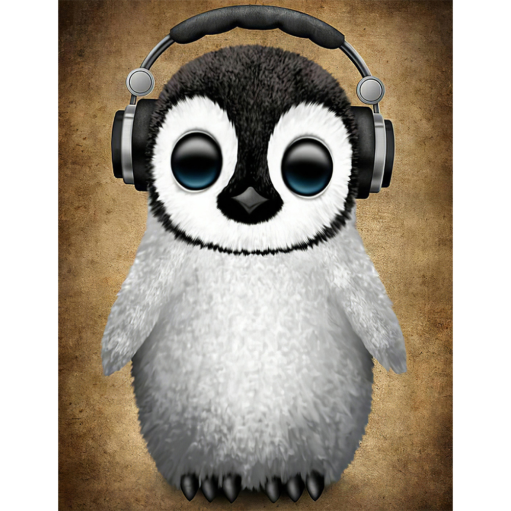 

Penguin - 11CT Stamped Cross Stitch - 40*50CM, 501 Original