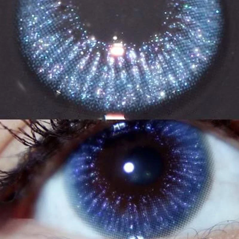 Natural starry sky blue (12 months) contact lenses
