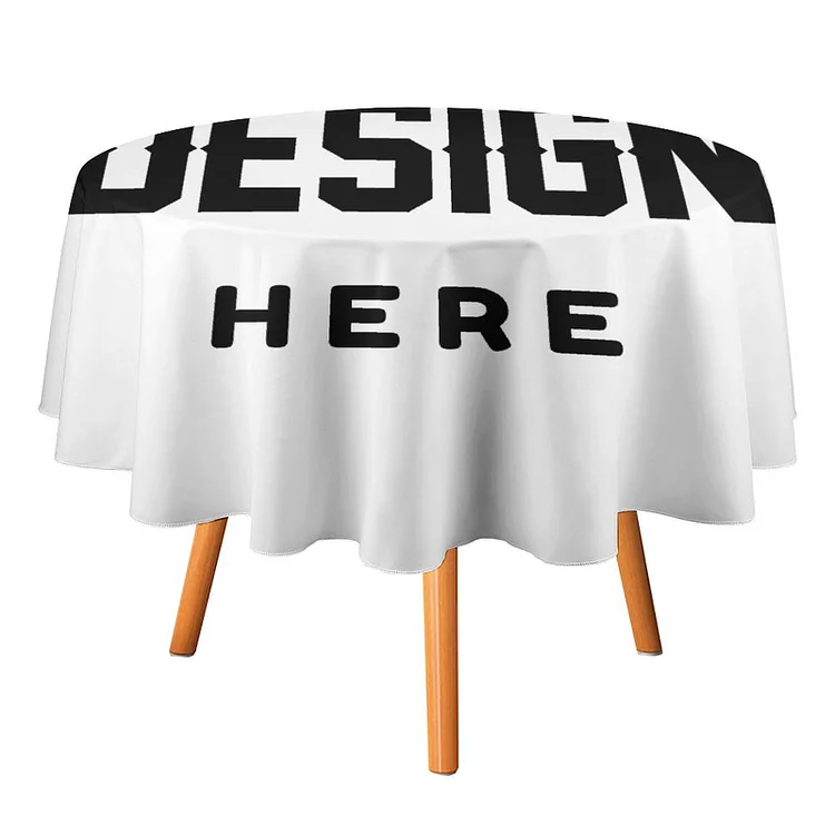 Personalized  Design Round Tablecloth Full Print