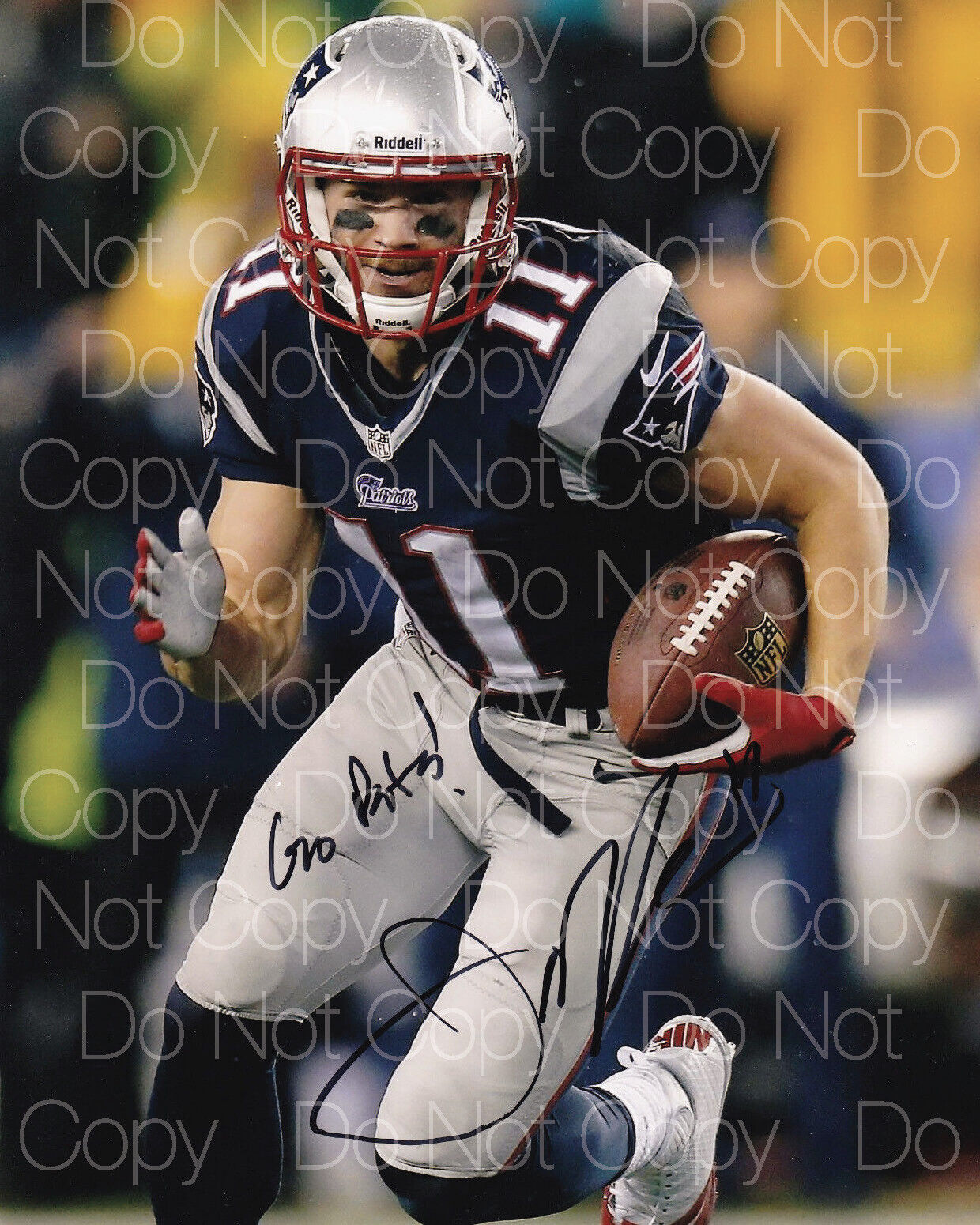 Julian Edelman Patriots NFL Football signed 8X10 print Photo Poster painting poster autograph RP